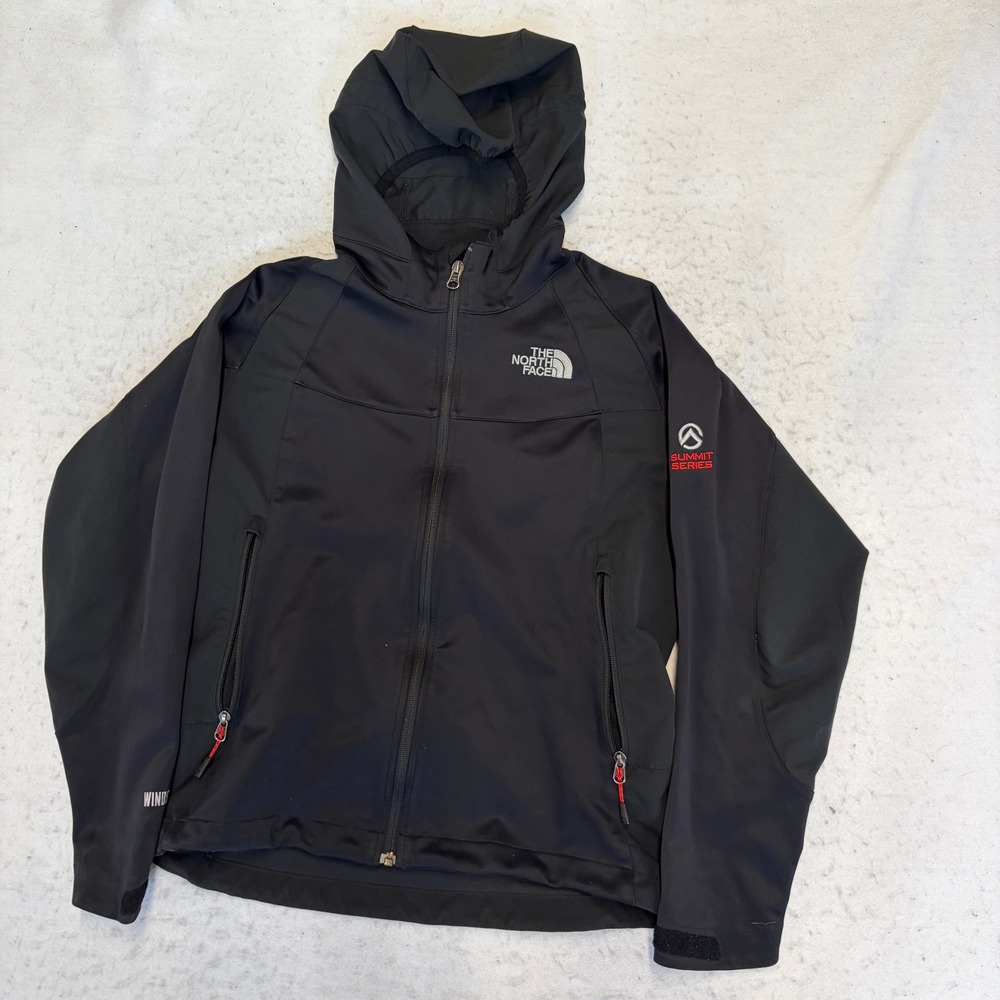 The North Face Summit Series Hooded Jacket Womens Medium Black Windstopper